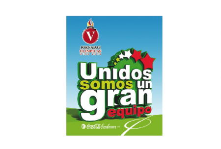 Cliente: Coca-Cola, Lienzo principal campaña "Jornadas Olimpicas viña 2010", 10 x 6,5 mt